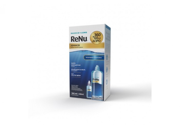 Bausch & Lomb ReNu Advanced 360ml + 60ml.Υγρό φακών επαφής. Bausch & Lomb ReNu Advanced 360ml + 60ml.Υγρό φακών επαφής.